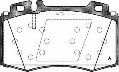 OPEN PARTS bpa076900 -  Комплект тормозных колодок, дисковый тормоз